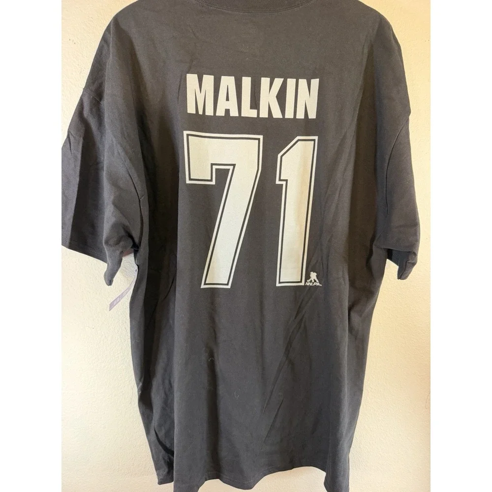 NWT Hanes Pittsburgh Penguins NHL Malkin #71 T-Shirt 2XL Black
